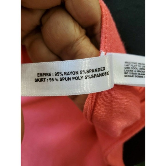 Bobbie Brooks Women's Pink & Black Rayon Sleeveless Scoop Neck Long Maxi Dress S - Picture 10 of 11